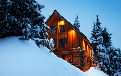Blockhaus im Winter – bereite dich auf die kalte Jahreszeit vor
